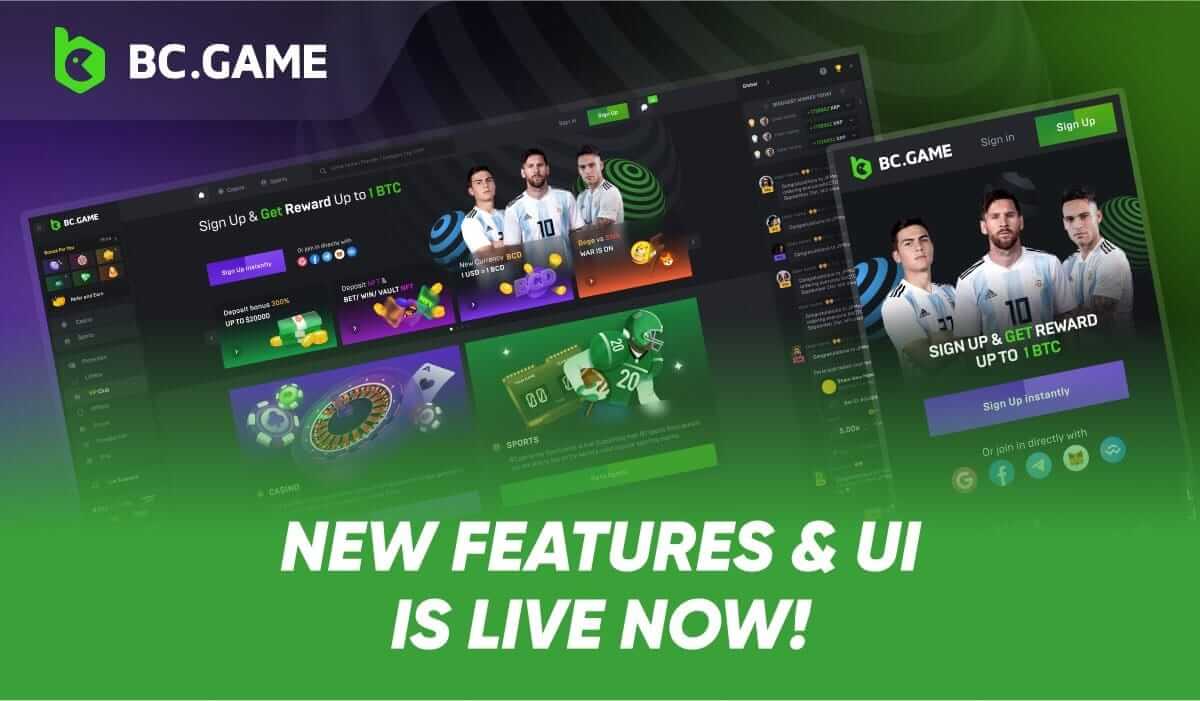 BC Game thông báo ra mắt website mới với các tính năng được cải tiến