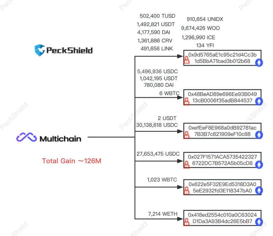 Multichain tạm dừng dịch vụ sau khi bị hack 126 triệu USD - Tin Tức Bitcoin 2024