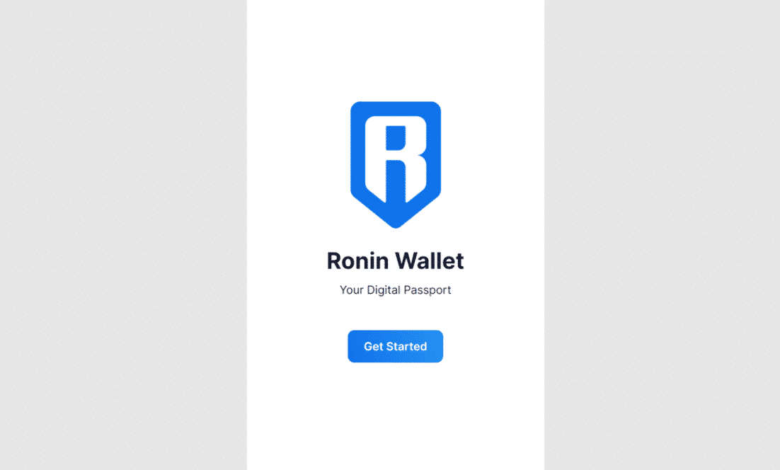 tạo tài khoản Ronin Wallet trên trình duyệt web