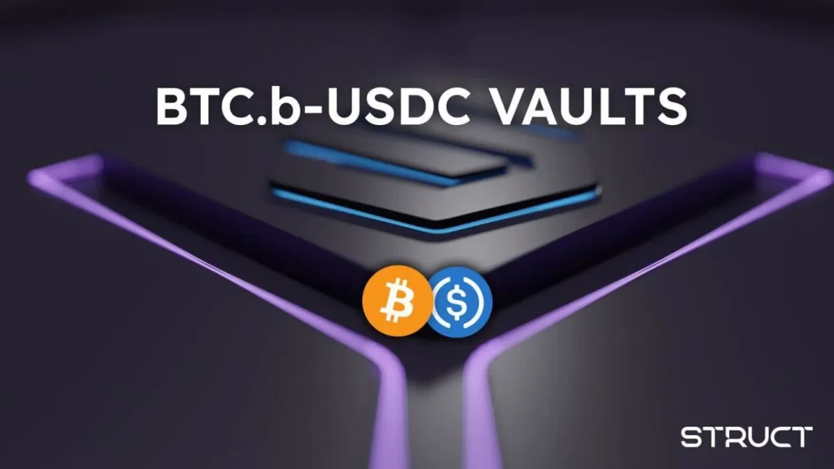 Struct Finance ra mắt BTC.B-USDC Vault dựa trên Tranche