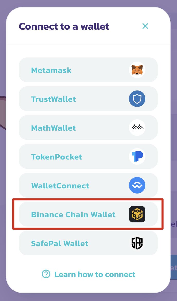 Kết nối Ví Binance Chain với Binance Smart Chain