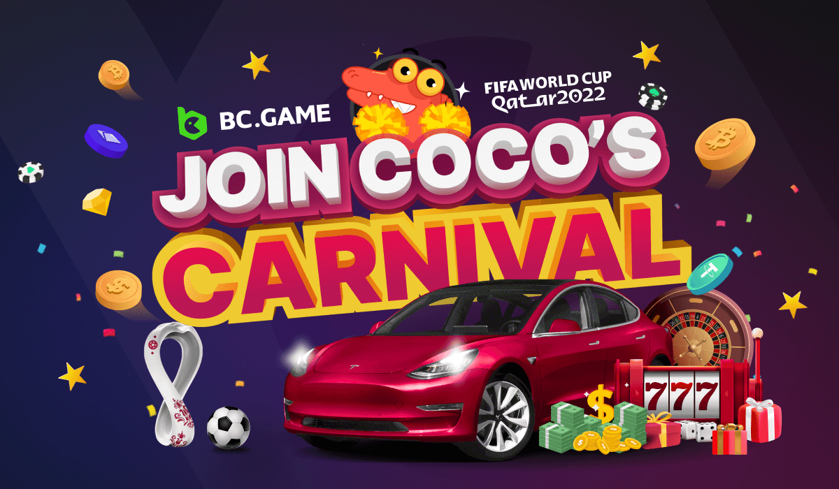 Tham gia Coco's Carnival giành giải thưởng lên tới $2.100.000 hoặc xe TESLA