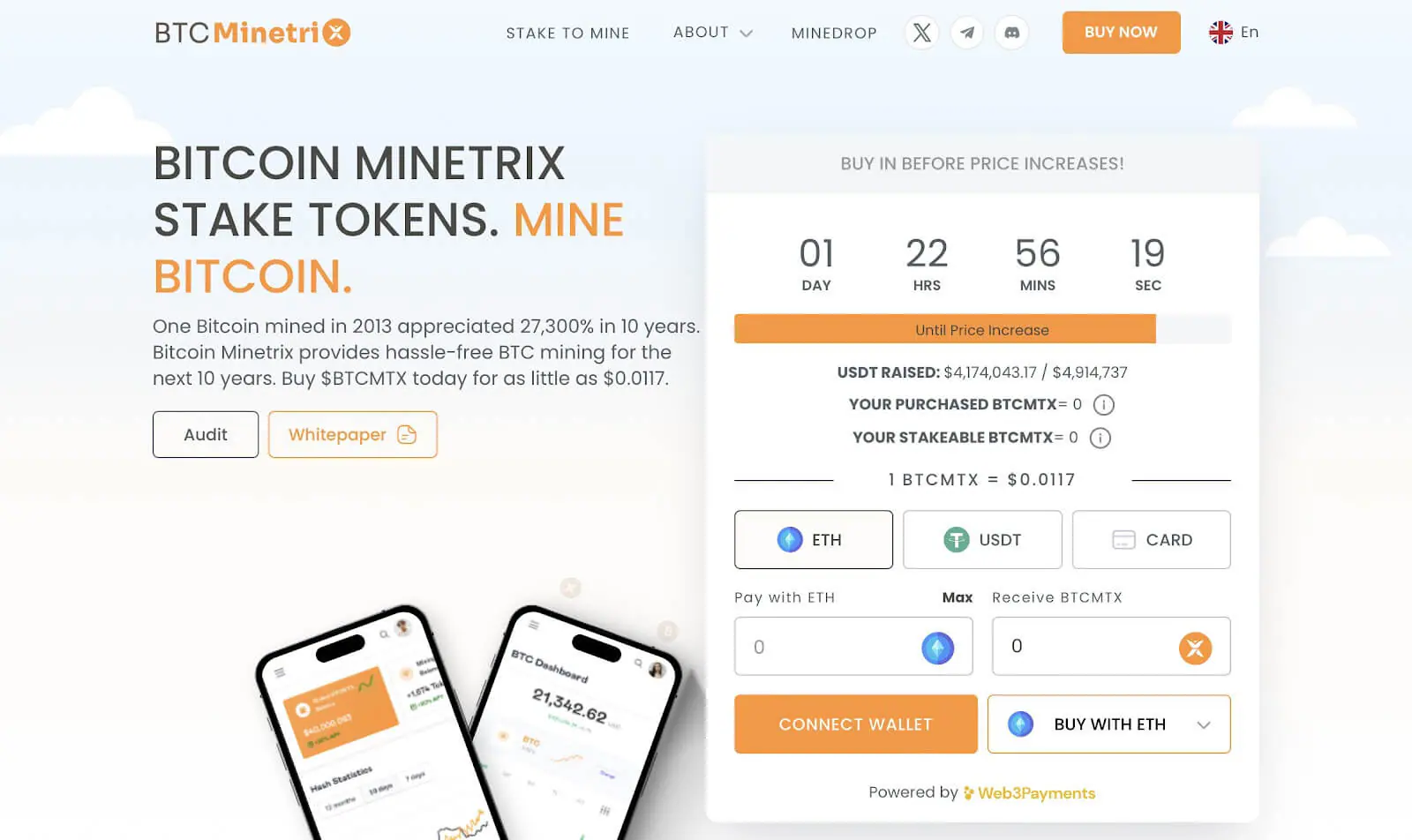 Bitcoin Minetrix ($BTCMTX)