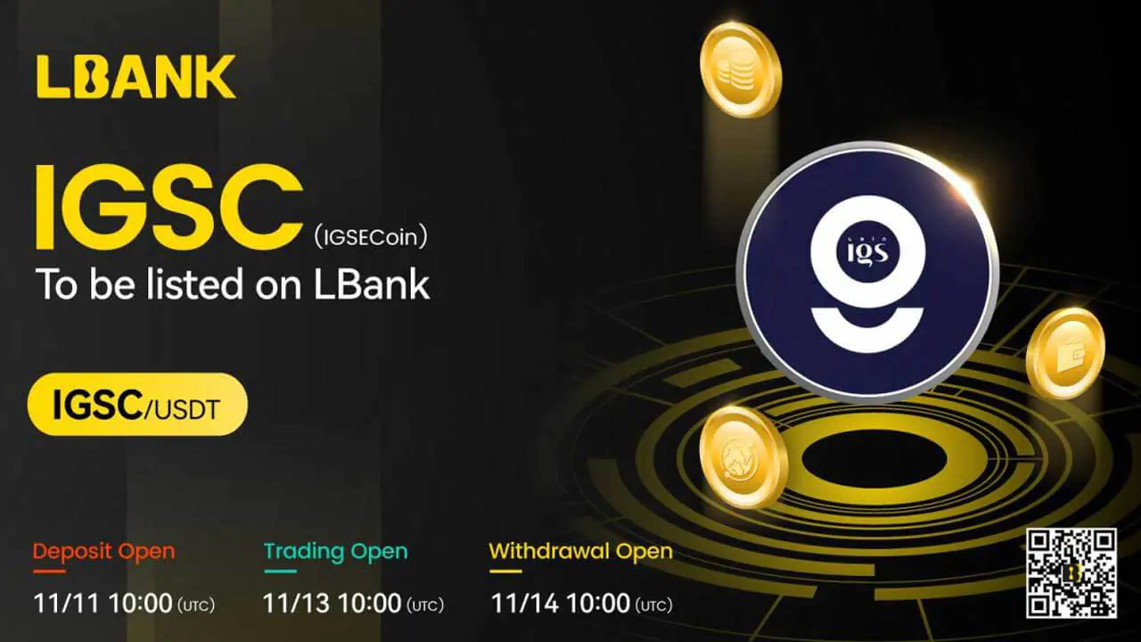 IGSE Coin được niêm yết trên LBank Exchange