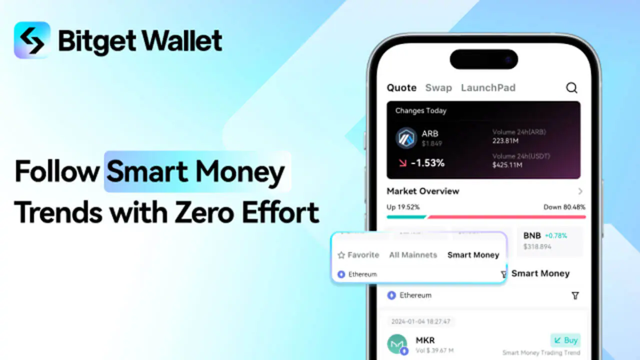 Bitget Wallet ra mắt tính năng Smart Money