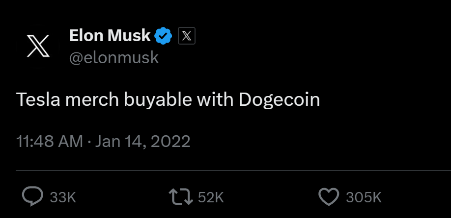 Dogecoin có thể được sử dụng để mua xe Tesla - Tin Tức Bitcoin 2024
