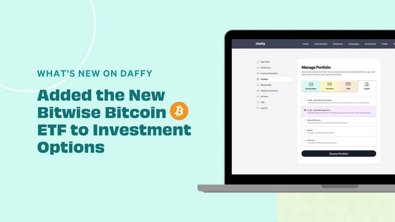 Daffy hợp tác với Bitwise Bitcoin ETF