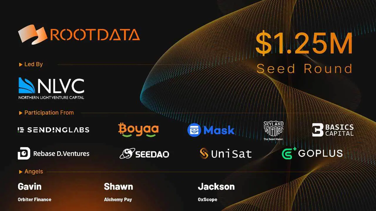 RootData huy động thành công hơn 1 triệu USD