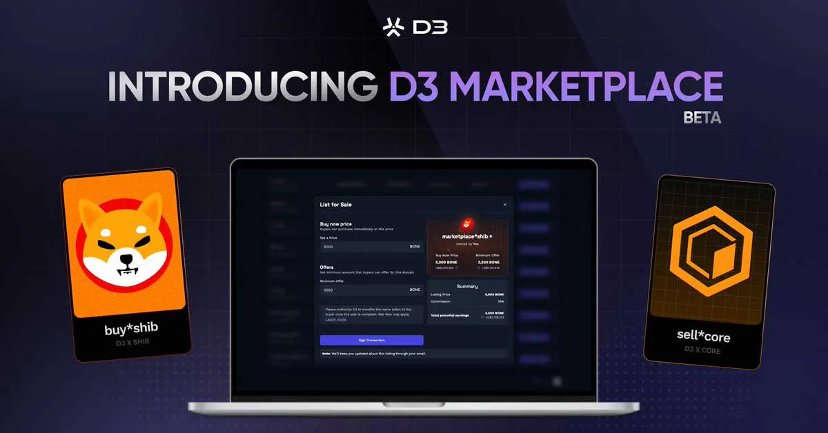 D3 Global ra mắt phiên bản beta D3 Marketplace