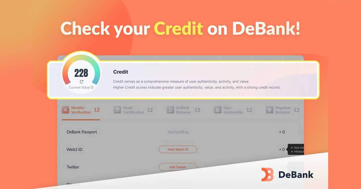DeBank giới thiệu Credit