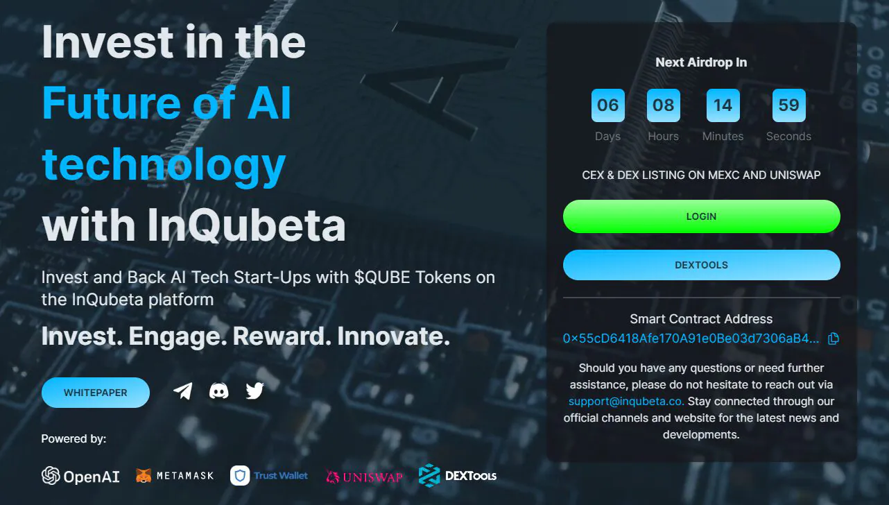 Tiền điện tử AI mới InQubeta (QUBE)