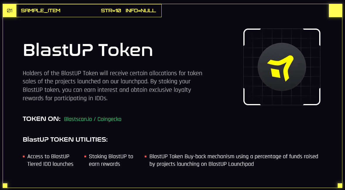 BlastUP ra mắt token BLP - Tin Tức Bitcoin 2024