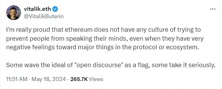 Vitalik Buterin chia sẻ điều yêu thích ở hệ sinh thái Ethereum - Tin Tức Bitcoin 2024