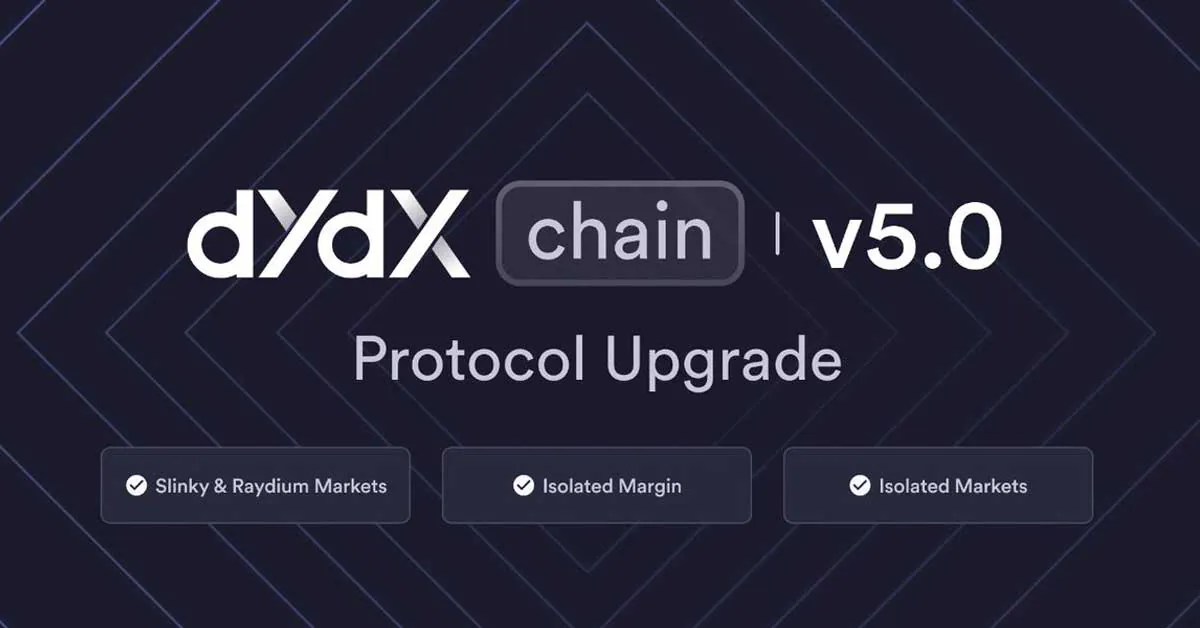 DYdX hoàn thành nâng cấp v5 vào tuần tới
