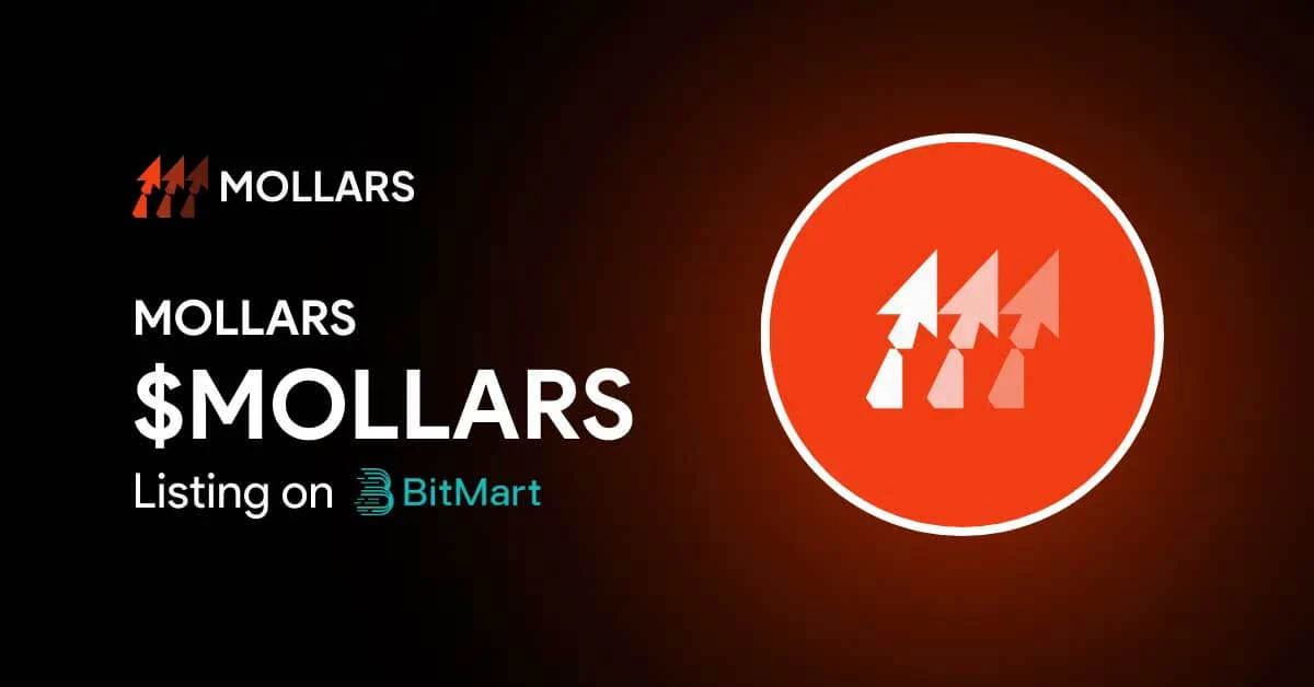 Mollars token được niêm yết trên Bitmart